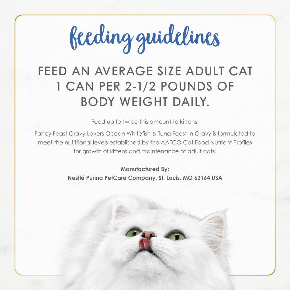Fancy Feast Gravy Lovers pack shot ready for daily feeding routine.