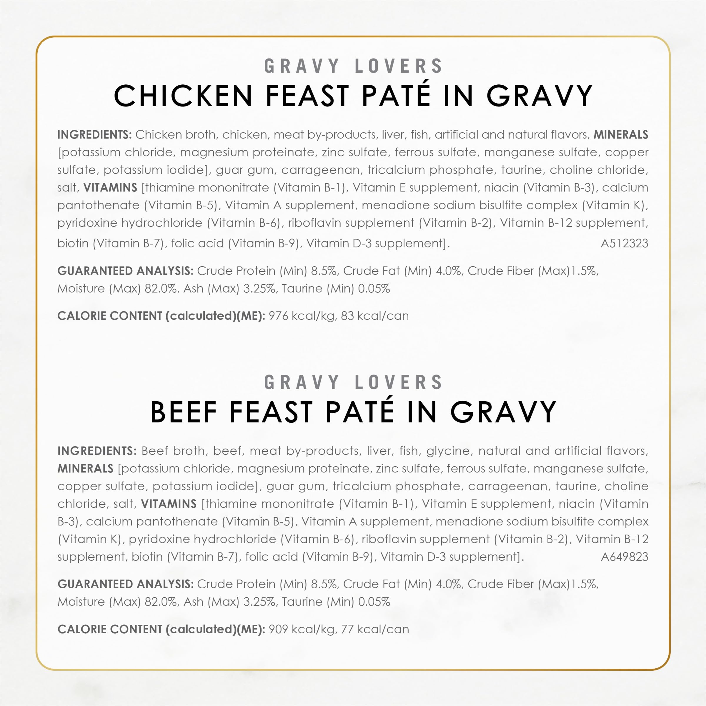Fancy Feast Gravy Lovers tuna pate in gravy offering protein-rich option