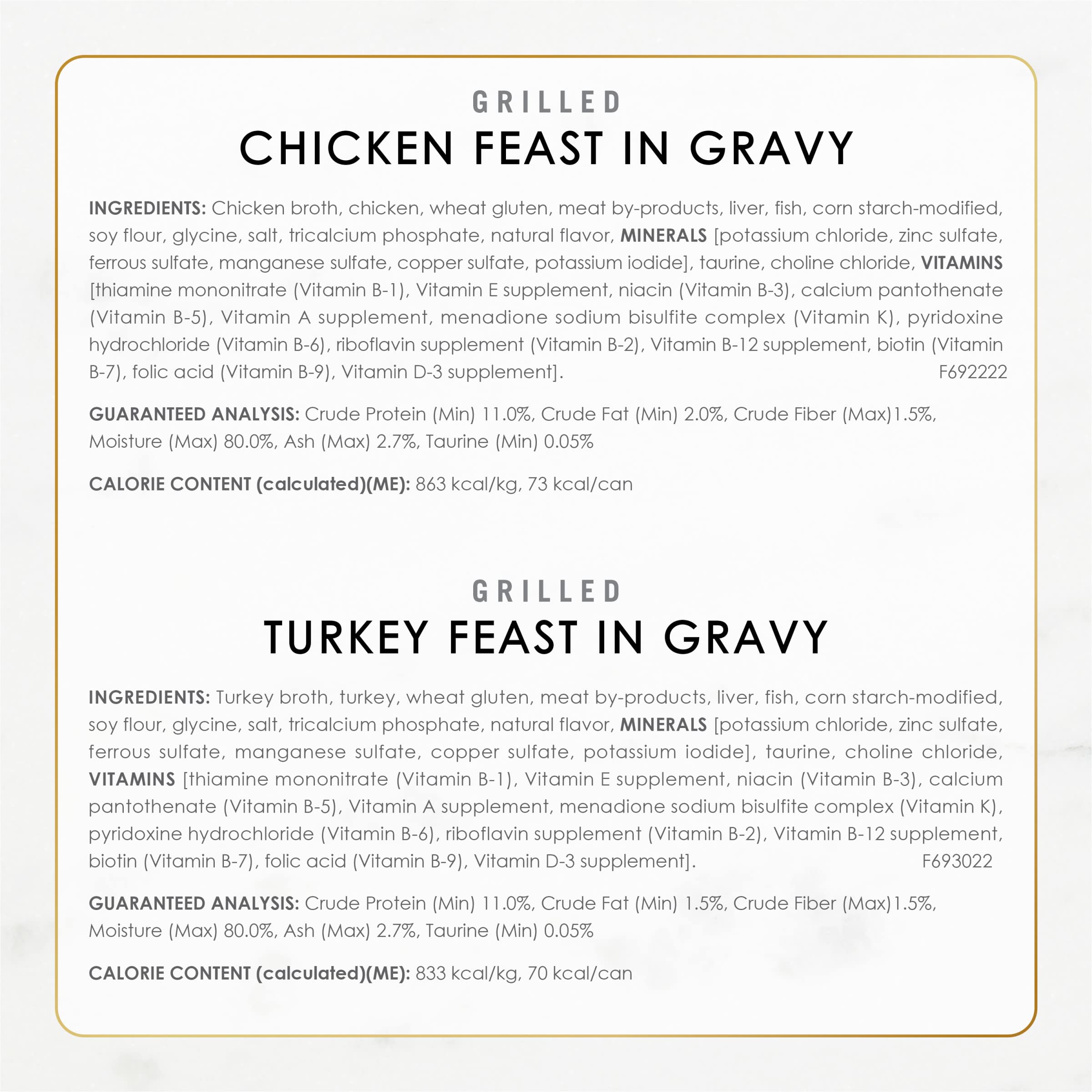 Fancy Feast Grilled beef cuts can deliver rich flavor in gravy.