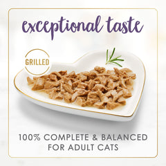 Fancy Feast Grilled Beef Feast beef chunks: tender bits cats love.