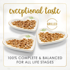 Fancy Feast Grilled Seafood Feast in Gravy can delivers savory nutrition for picky eaters.