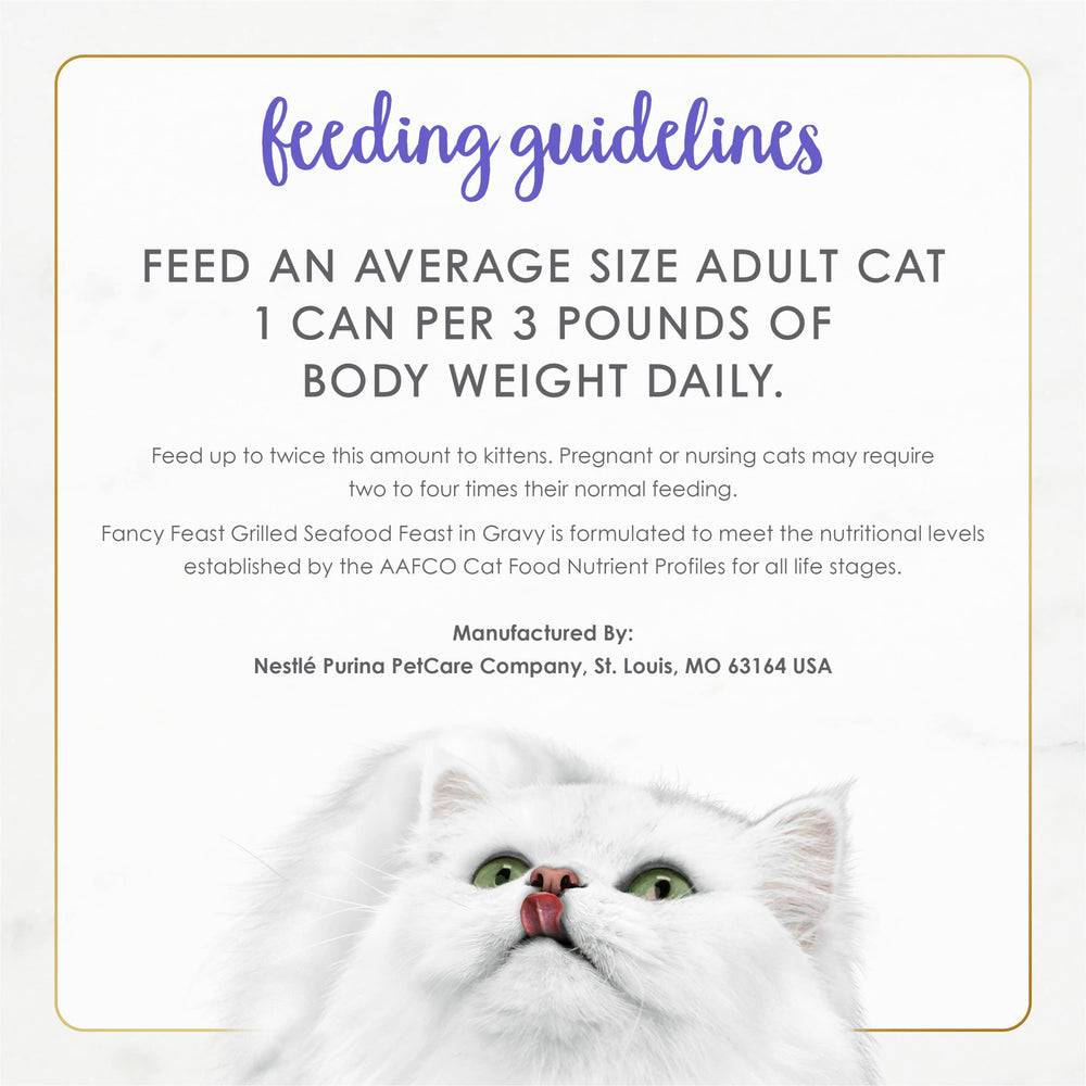 Nutrition facts highlight balanced nutrition for adult cats