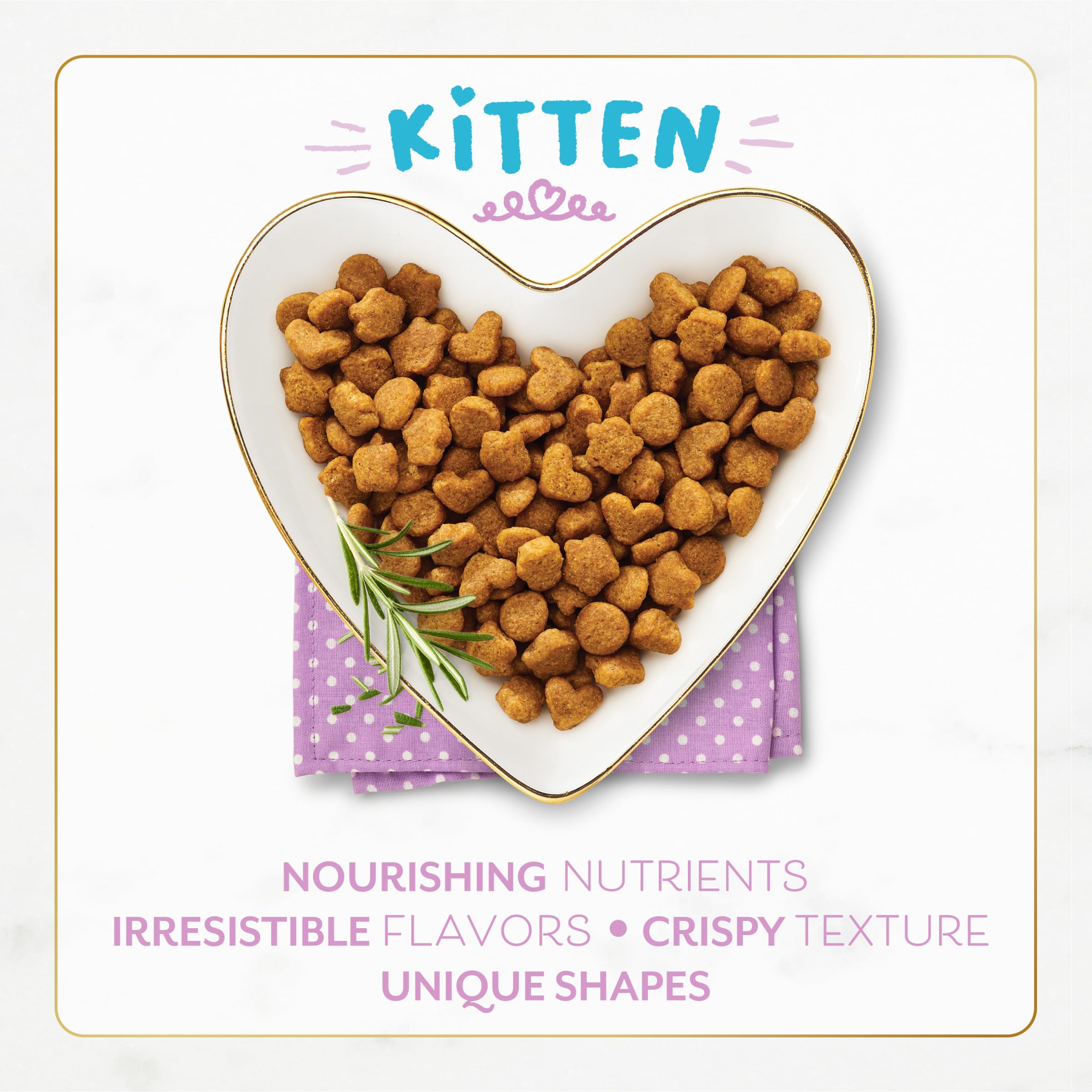Serving bowl with Fancy Feast kitten kibble inviting daily meals