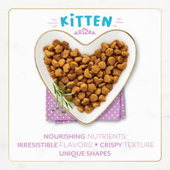 Serving bowl with Fancy Feast kitten kibble inviting daily meals