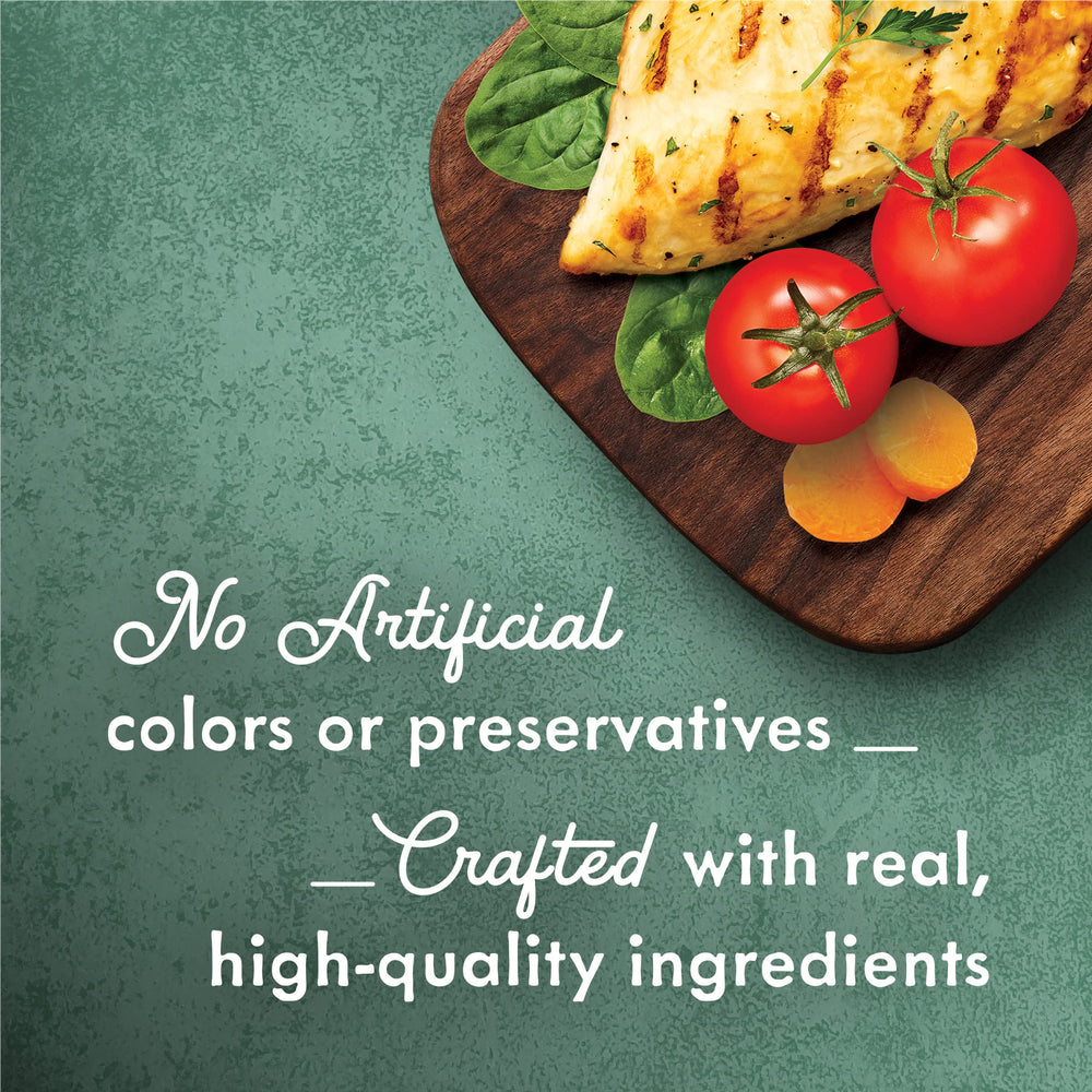 Fancy Feast Medleys adult cat food provides complete and balanced nutrition.