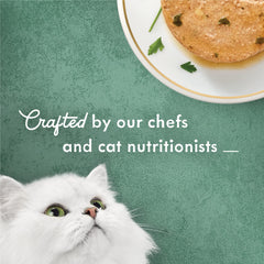 Fancy Feast Medleys recyclable packaging shown as eco-friendly