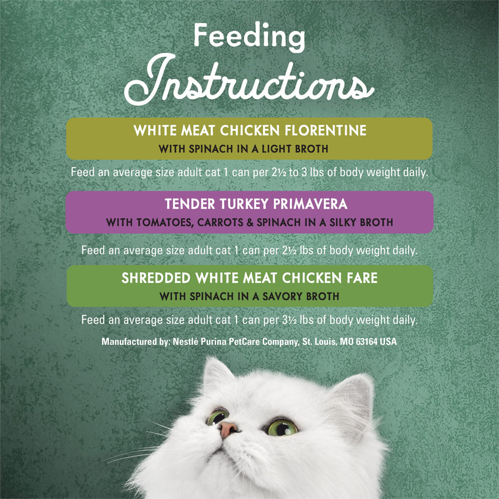 Serving suggestion with gravy to enhance flavor for cats.