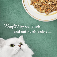 Fancy Feast Medleys wet cat food in gravy for aroma and moisture