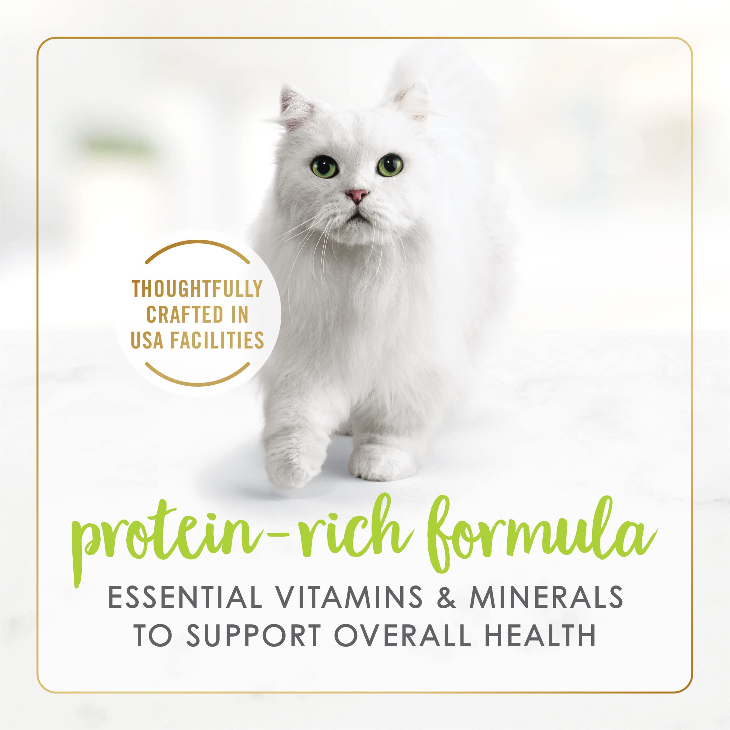 Fancy Feast formula with no artificial colors or preservatives.