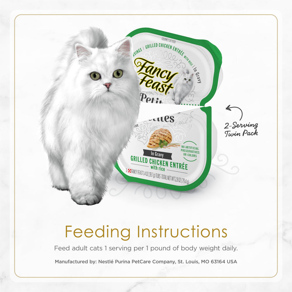Fancy Feast no artificial preservatives or colors supports a clean ingredient profile