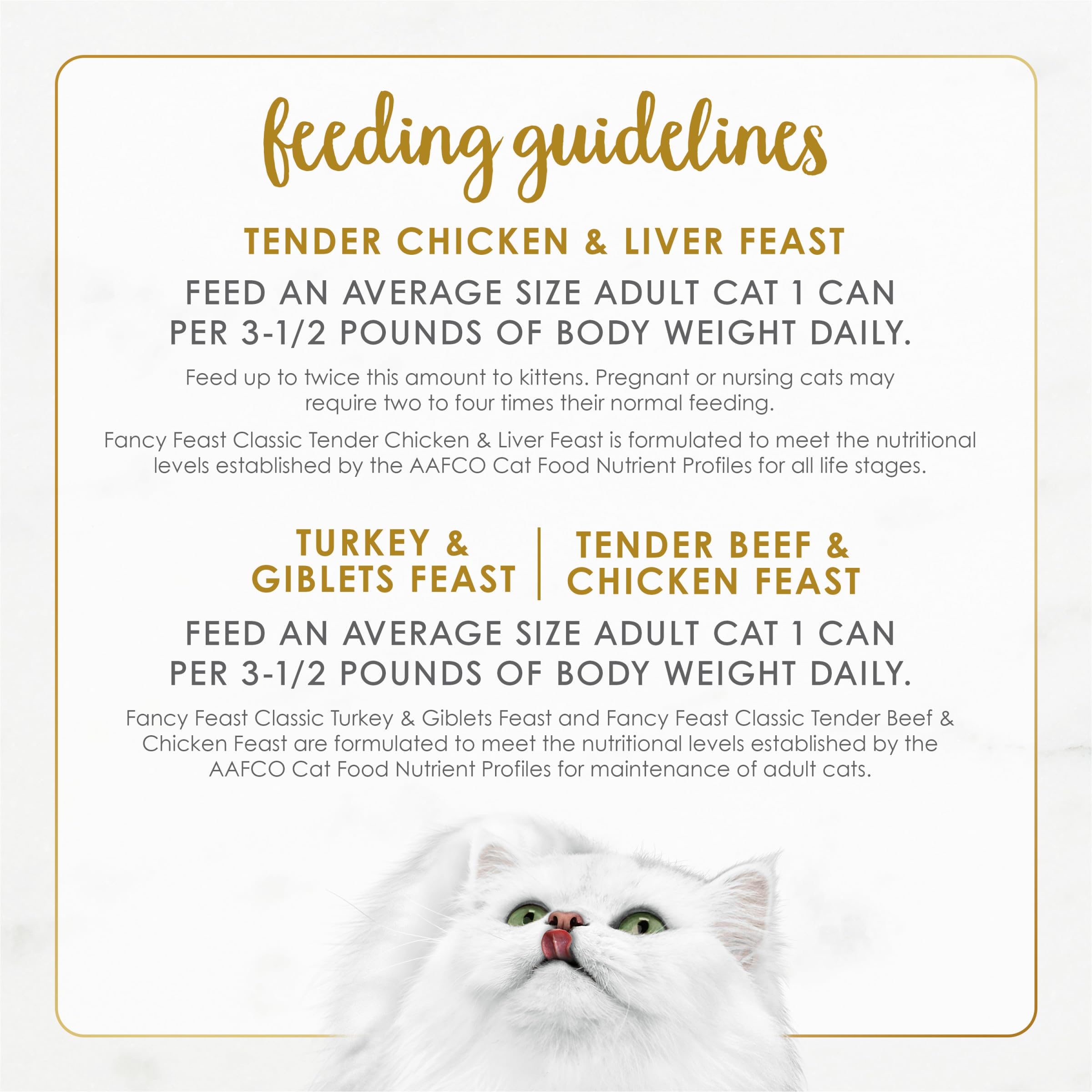 Nutrition facts panel emphasizes real chicken, turkey, or beef.