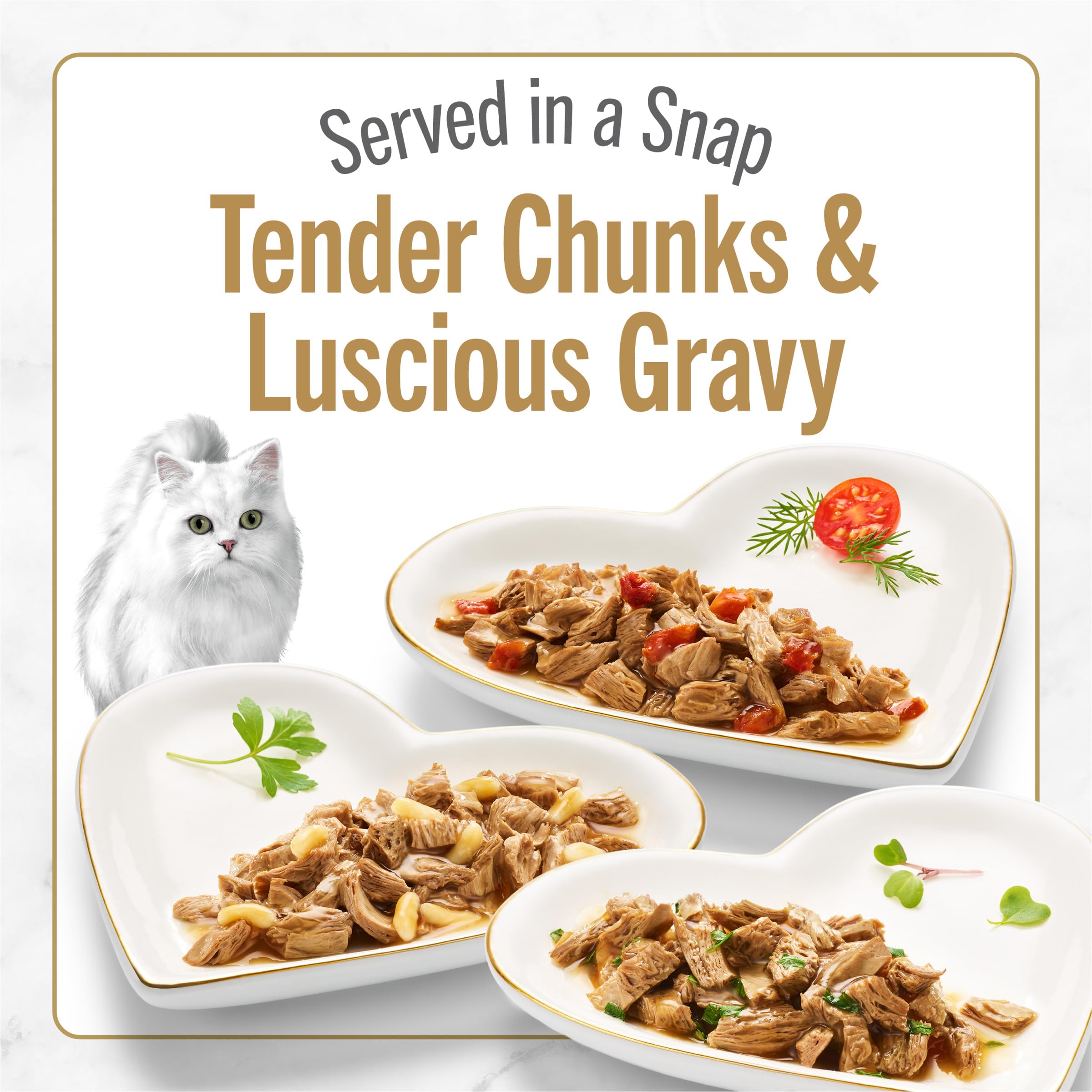 Fancy Feast Ocean Whitefish Entree in Gravy provides a savory daily meal cats enjoy