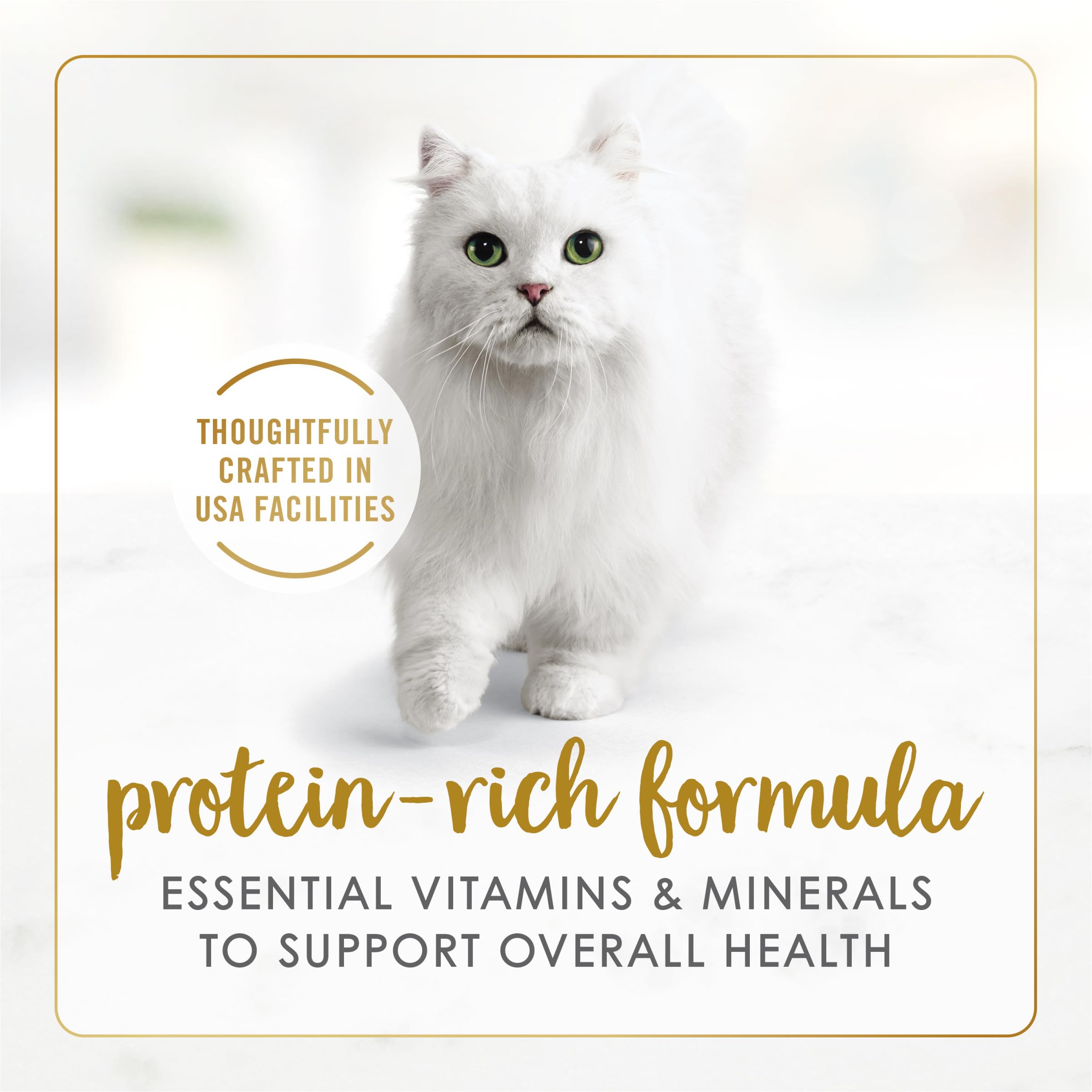 Fancy Feast ocean whitefish tuna pate cans emphasizing protein-rich recipe