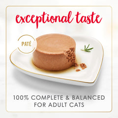 Close-up of smooth pate texture from Fancy Feast cat food.
