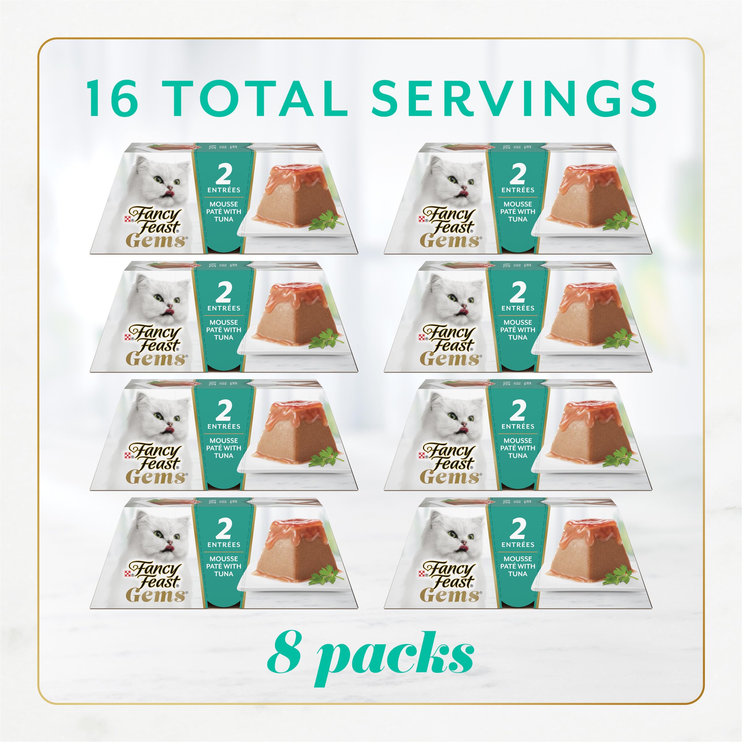 Peel-and-reveal pate portion from Fancy Feast Gems for easy serving.