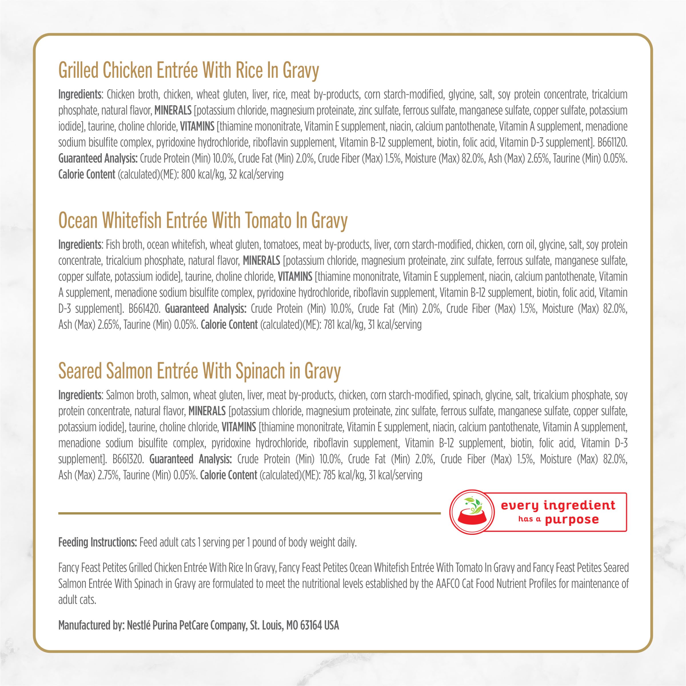 Fancy Feast Petites Soft Cat Food in single-serve portions for easy serving