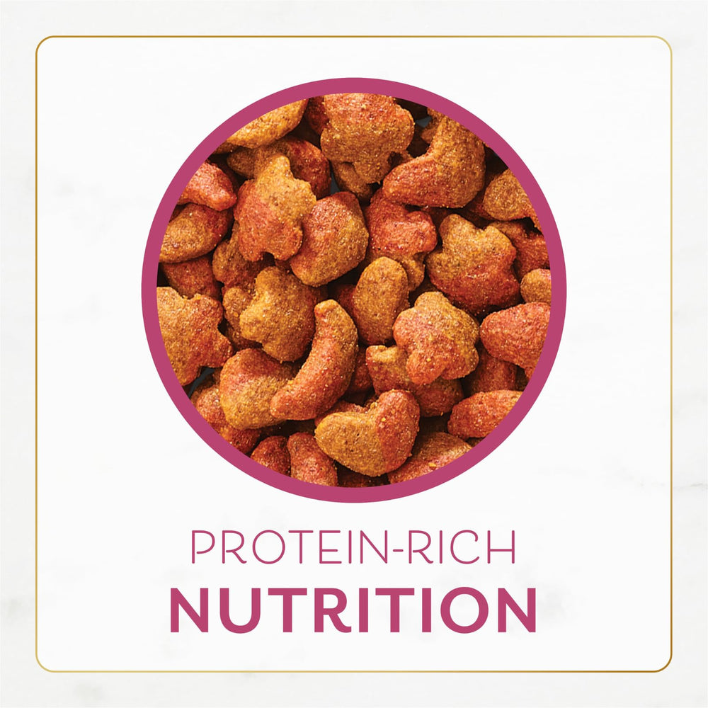 Fancy Feast Purina Filet Mignon kibble with crisp finish supports texture-loving cats.