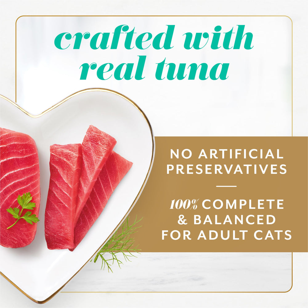 Pyramid-shaped pate from Fancy Feast Gems adds playful texture at mealtime.