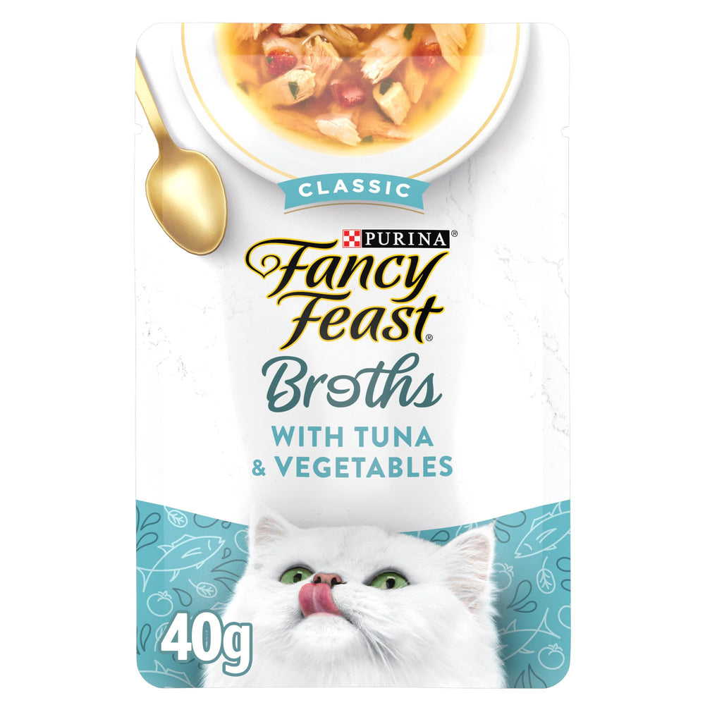 Fancy Feast grain-free formula supports a high-protein, appetizing topper.