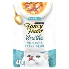 Fancy Feast grain-free formula supports a high-protein, appetizing topper.