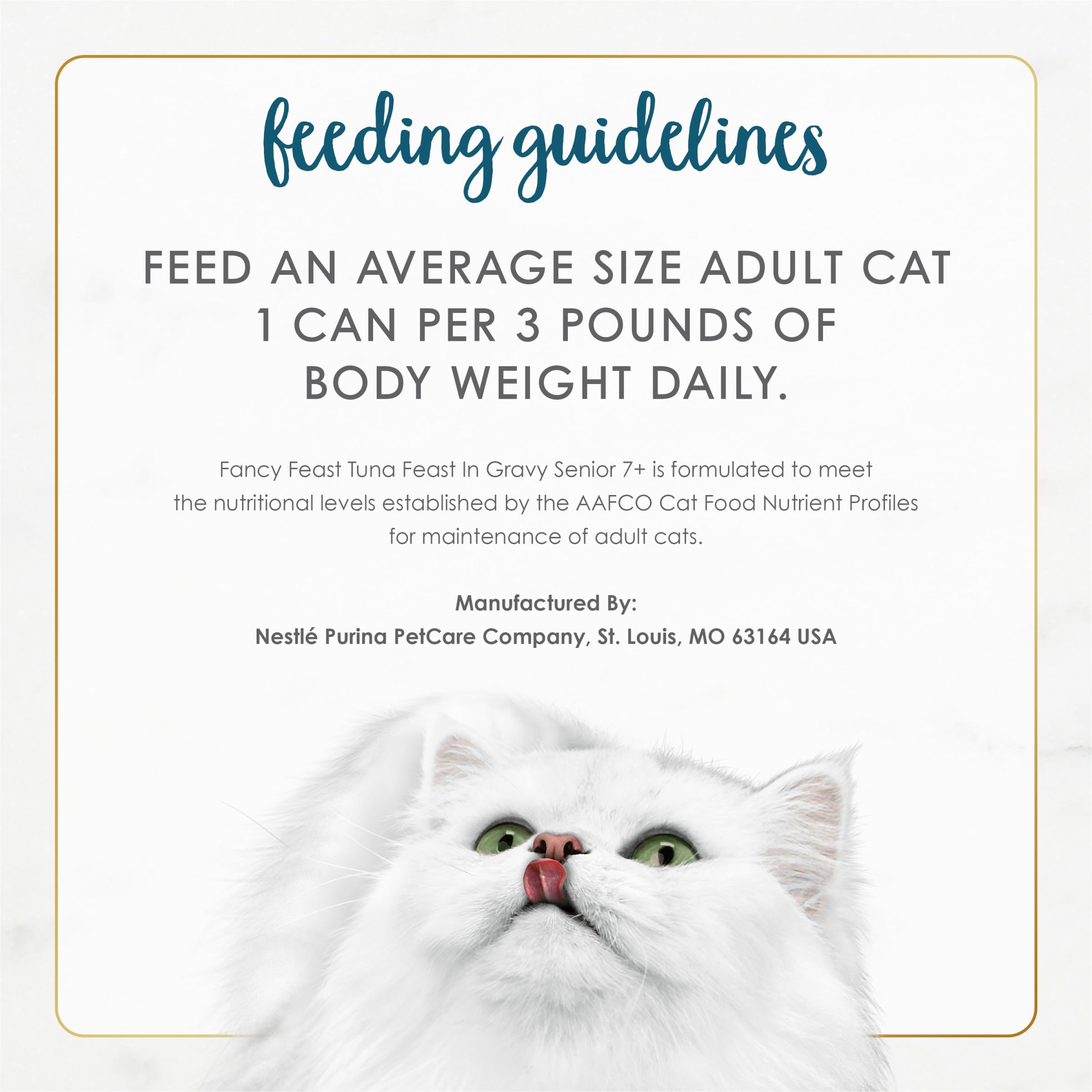 Fancy Feast Senior Wet Cat Food with antioxidants for immune support