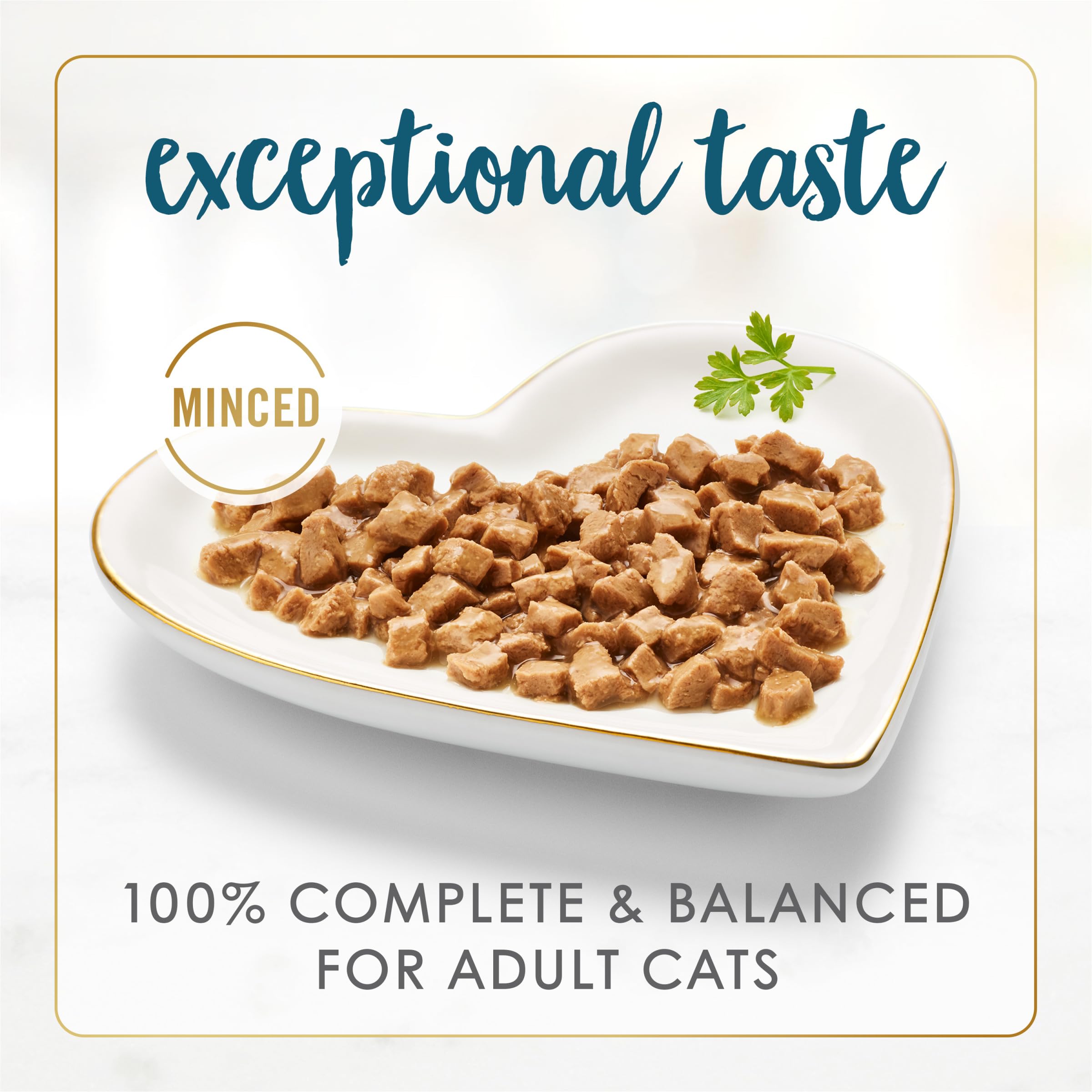 Fancy Feast Senior Tuna in Gravy Minced highlighting real tuna protein