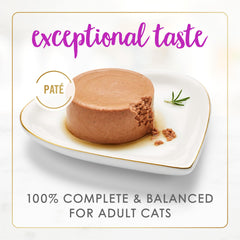 Closeup of Fancy Feast pate texture, perfect for easy nibbling.