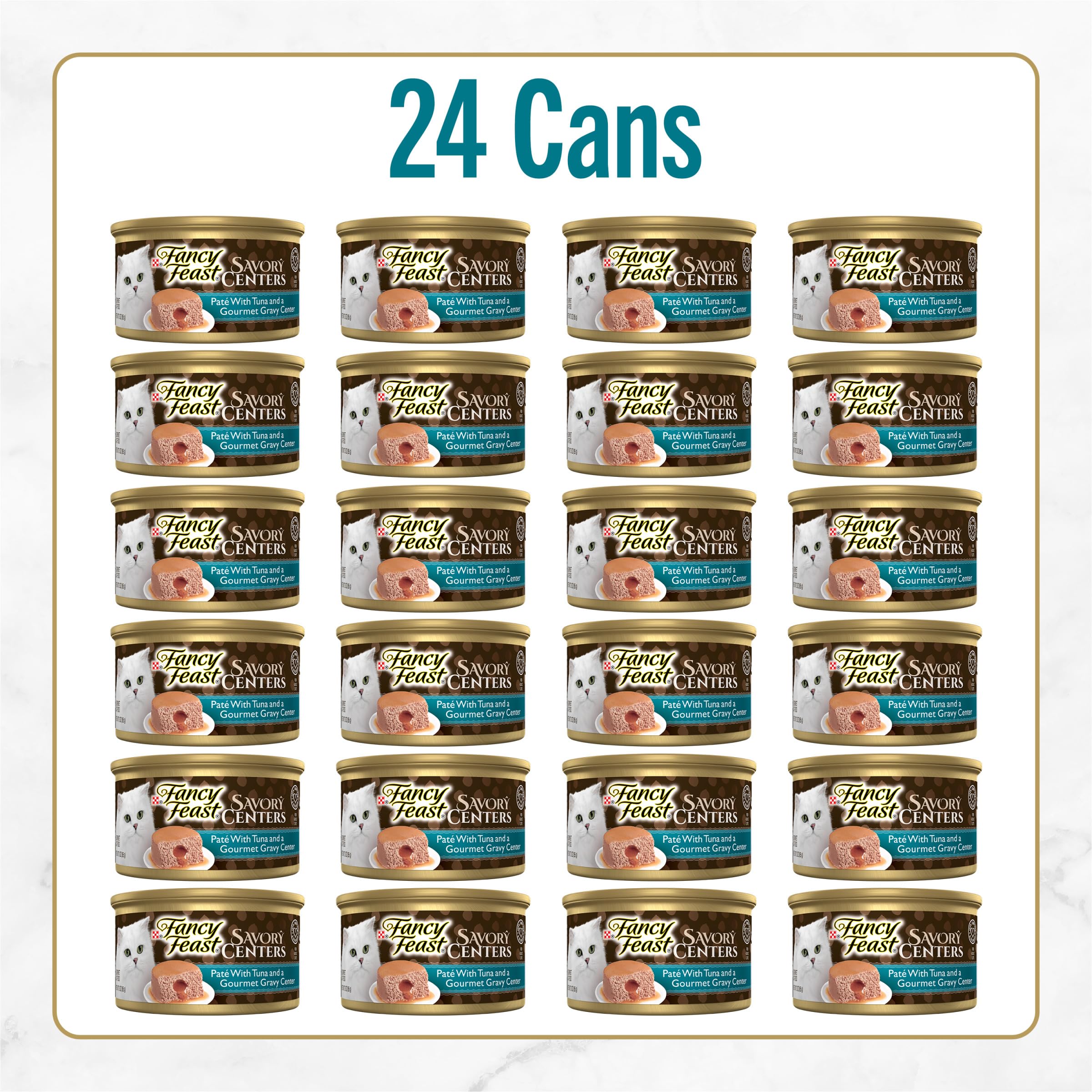 Real tuna in Fancy Feast pate provides protein-rich nourishment.