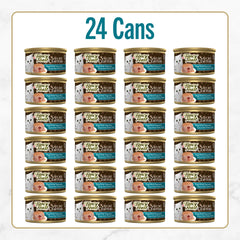 Real tuna in Fancy Feast pate provides protein-rich nourishment.