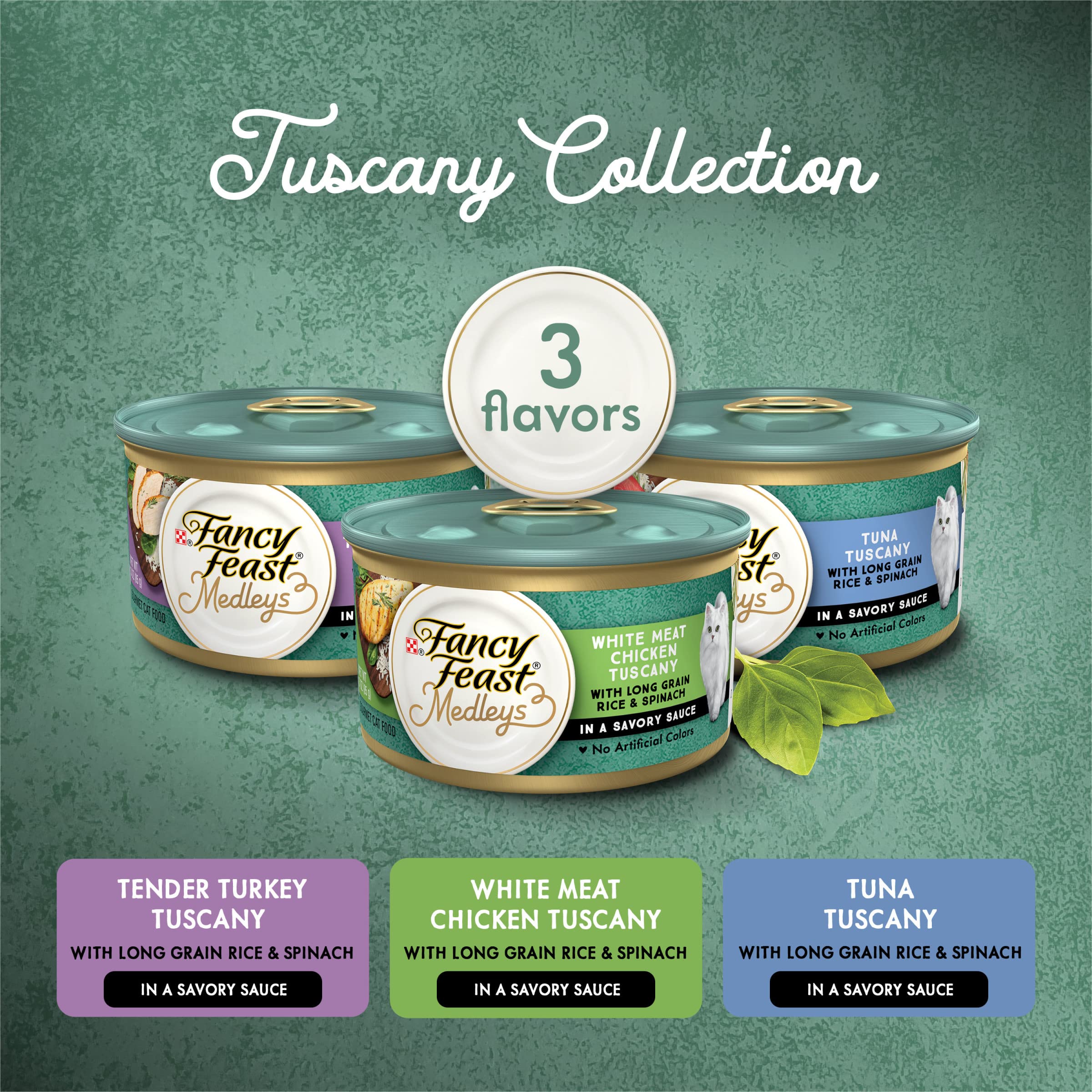 Fancy Feast Tuscany turkey in sauce can ready to serve in bowl.