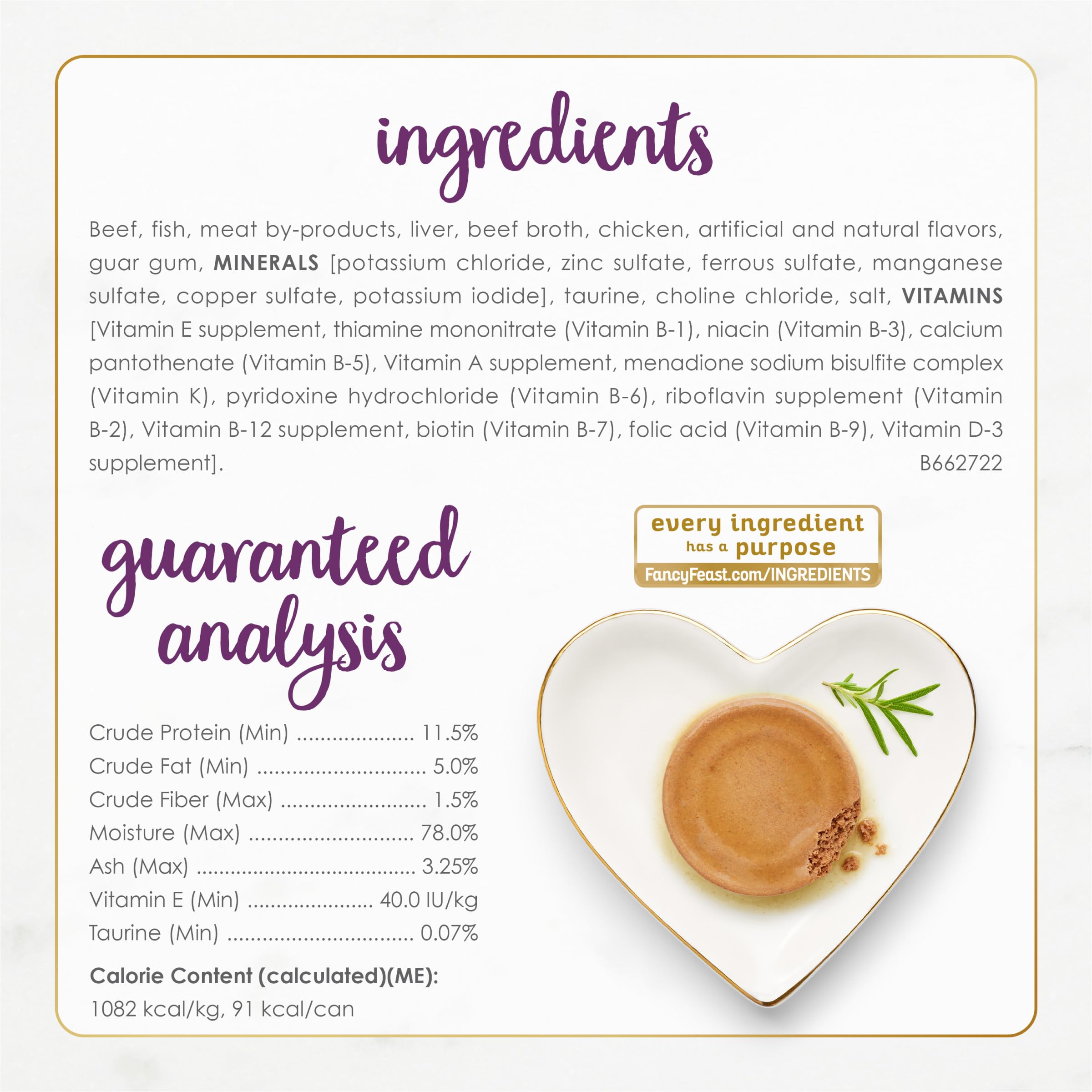 Fancy Feast production in U.S. facilities with quality checks.