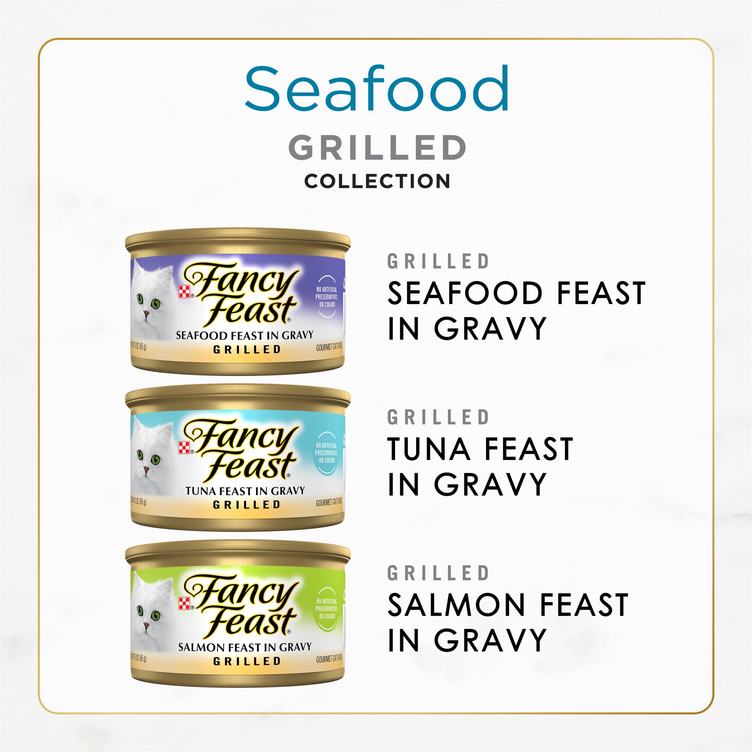 Fancy Feast variety-pack-24-cans provides convenient multi-meal options with rotating flavors.