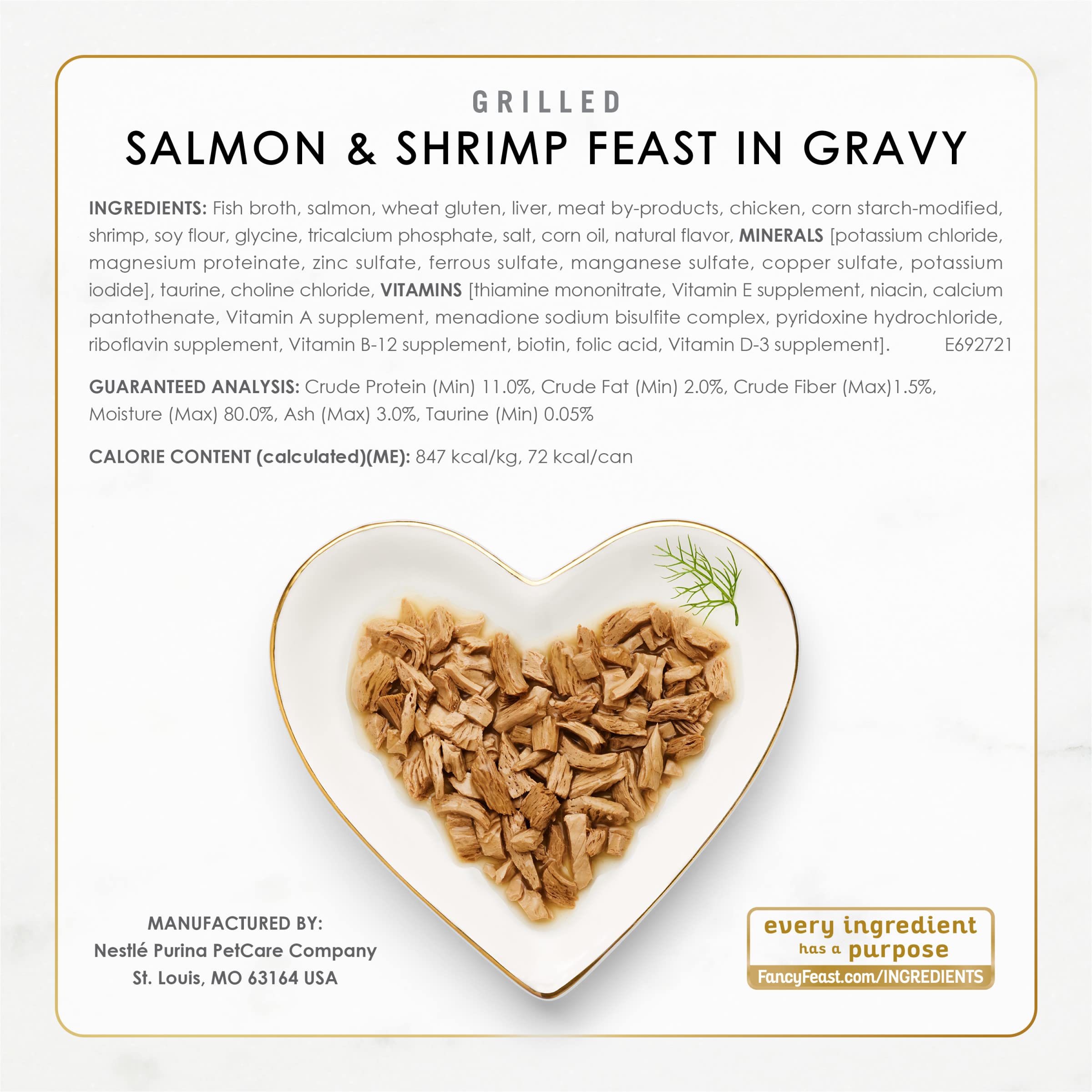 Fancy Feast Variety Pack front showing 30 cans for rotating meals.