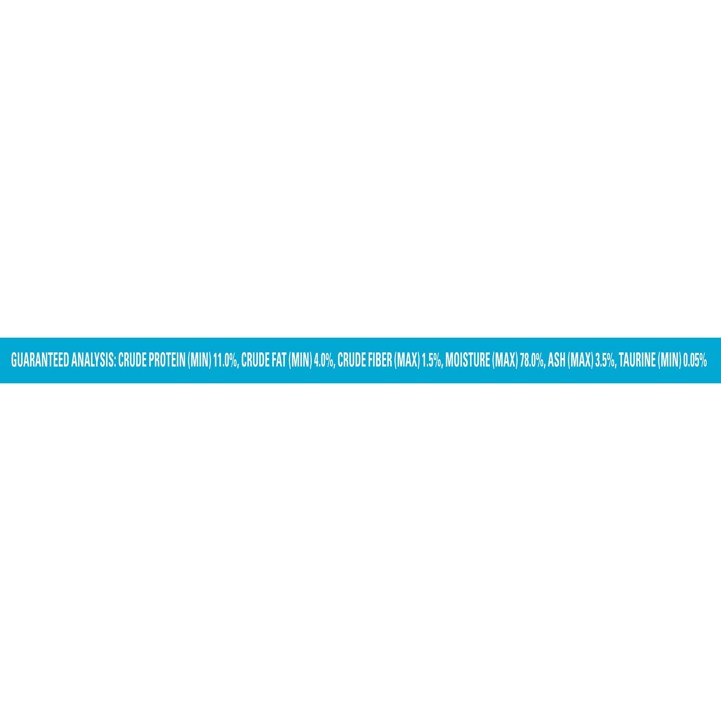 Fancy Feast vitamins minerals label indicates balanced nutrition.