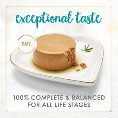 Fancy Feast wet cat food 3 oz can shown, convenient single-serving portions for meal time.