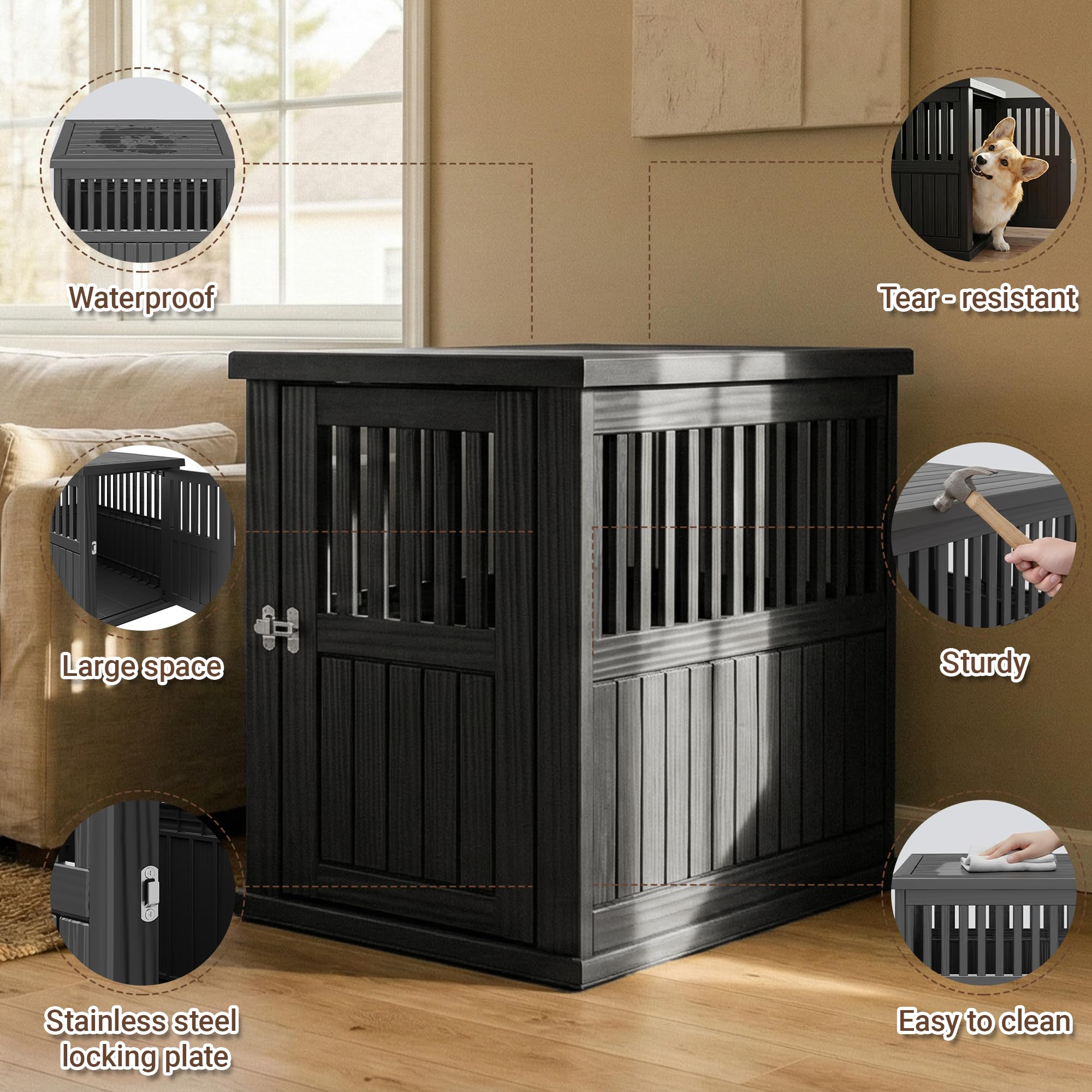 Fancyango end table smooth-surface simplifies cleaning and maintenance