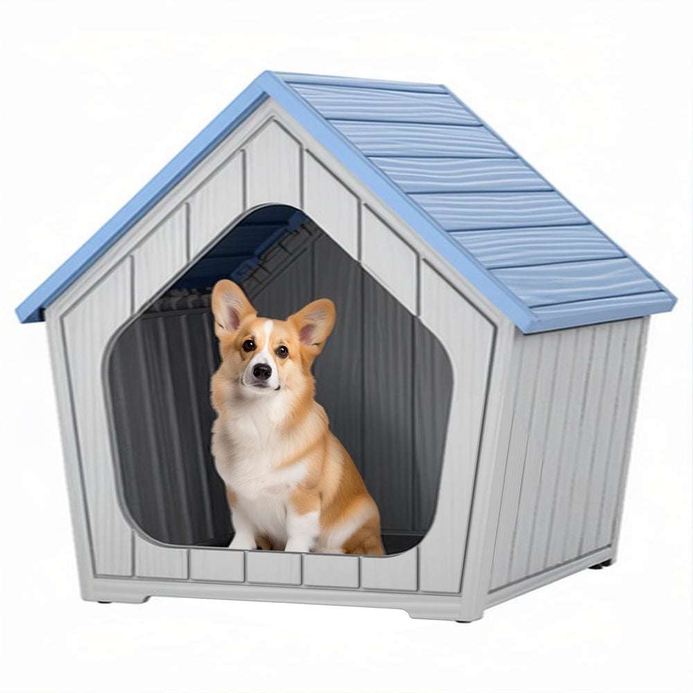 Fancyango dog house for indoor-outdoor use, ideal for small pets.