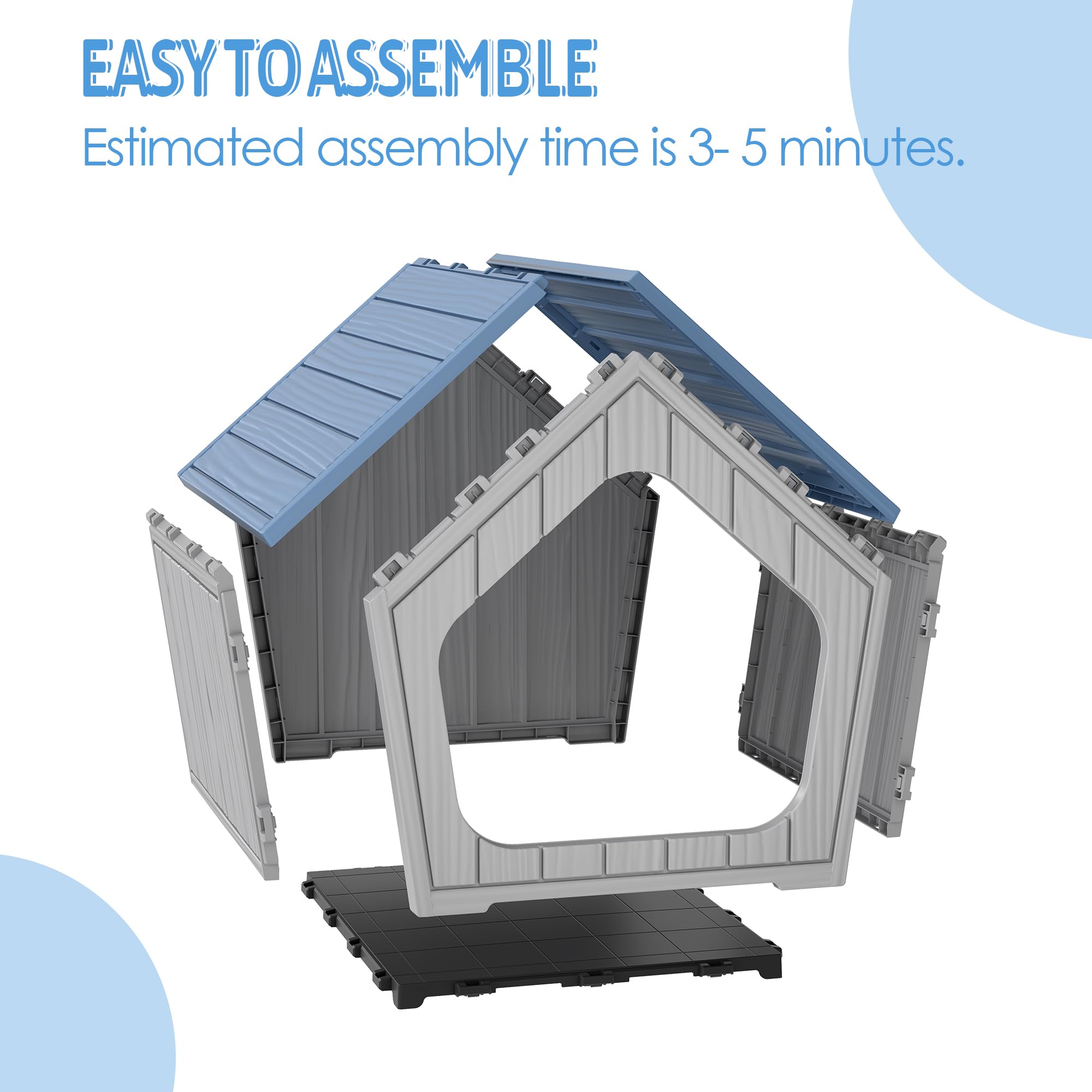 Fancyango tool-free assembly makes setup quick and effortless.