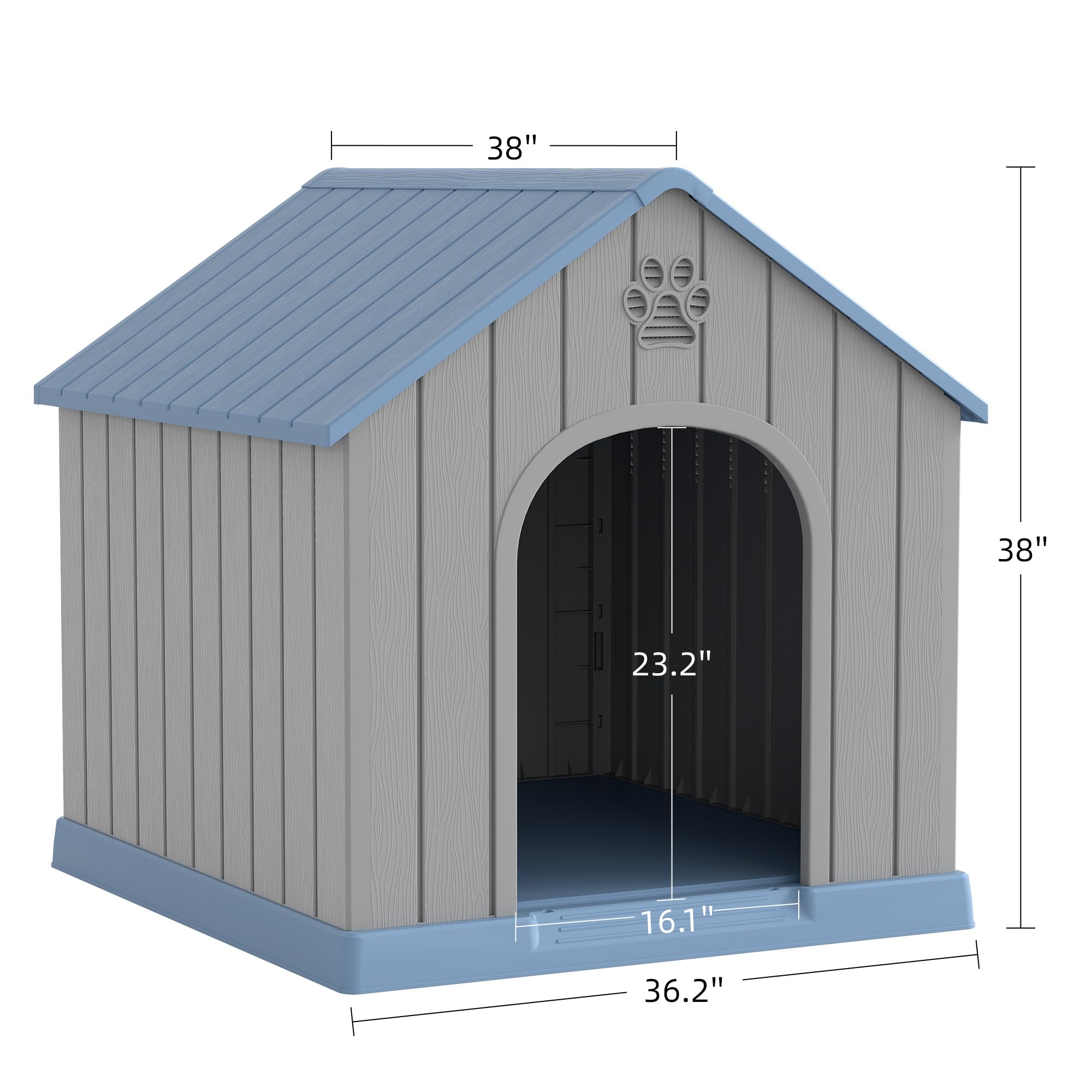 Fancyango large dog house easy-assembly design saves time and effort.