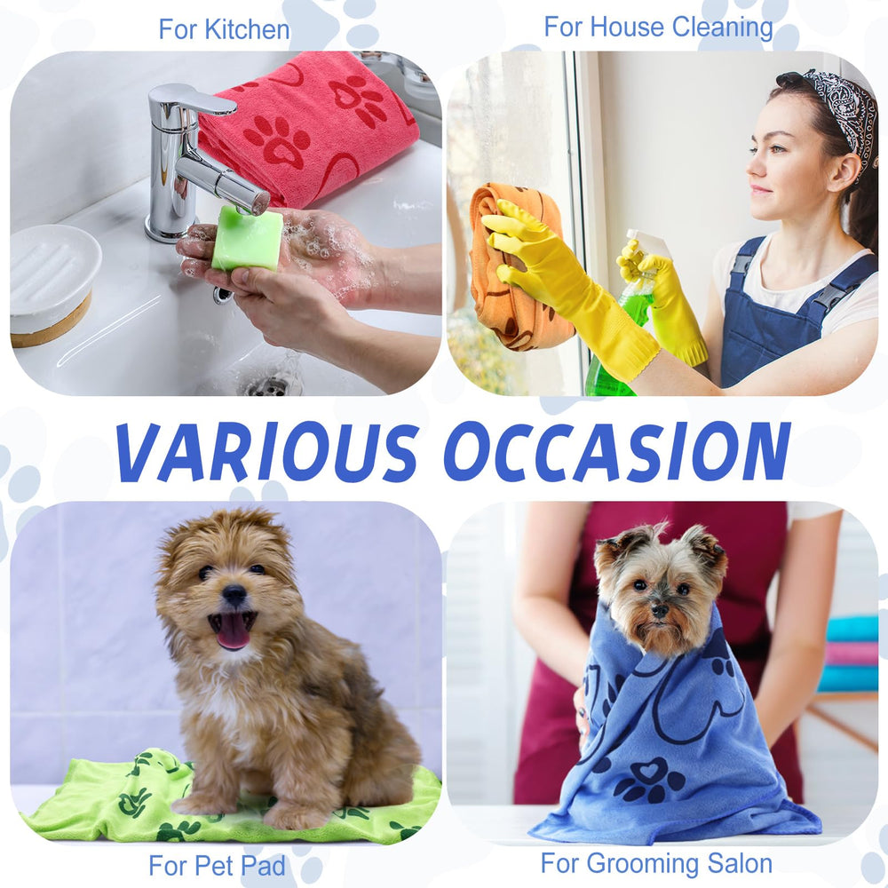 Fanfanwin apple green towel large size ideal for medium dogs