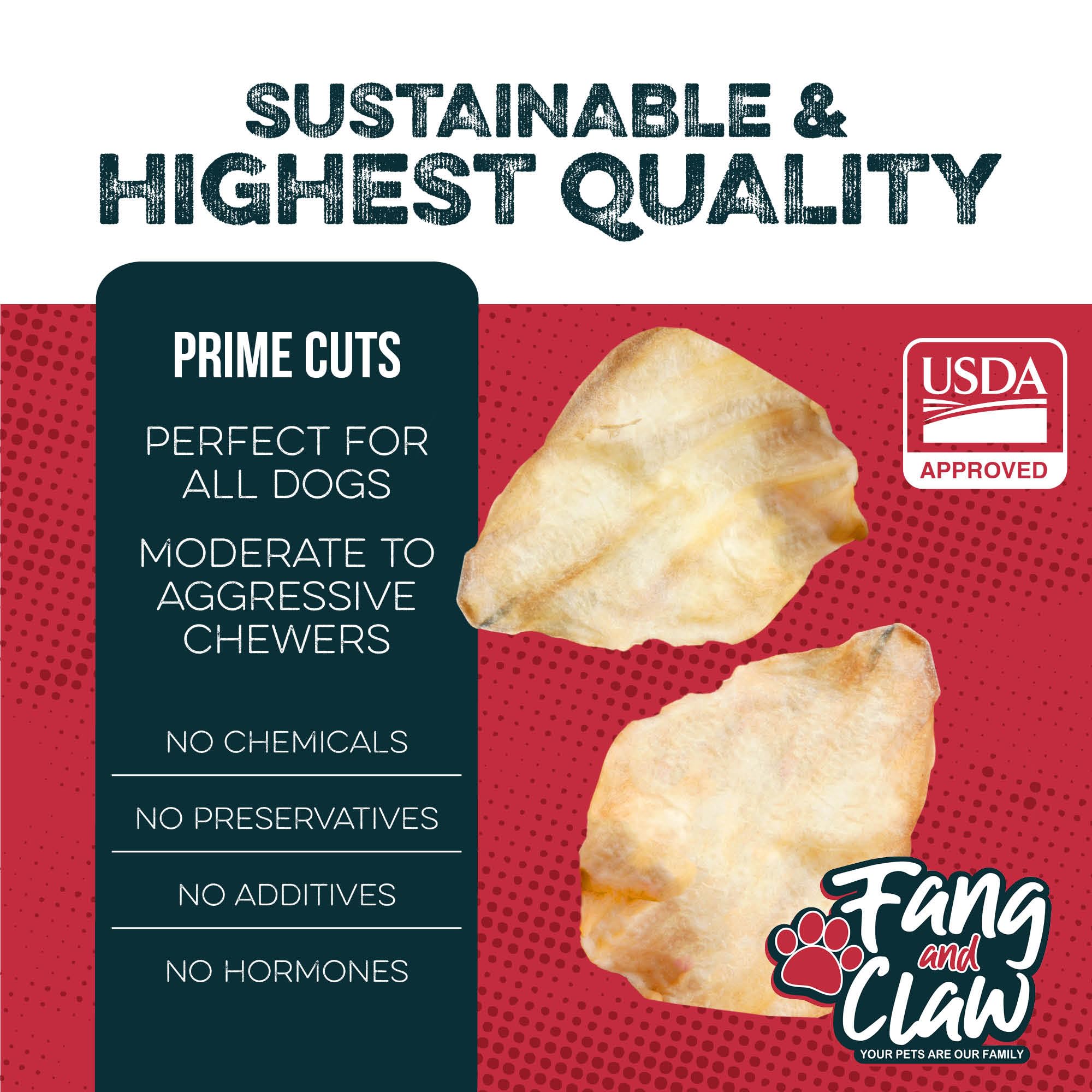 Fang and Claw chew for medium to large breeds and power chewers.
