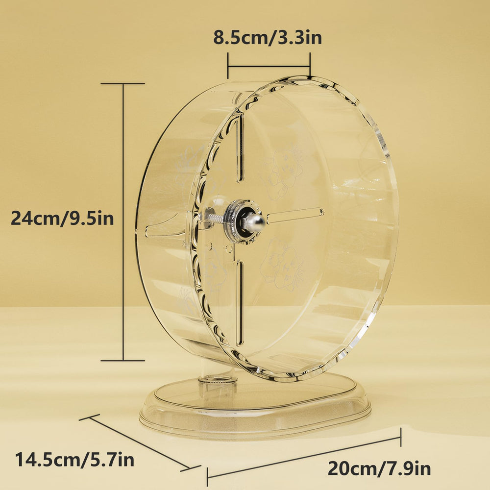 Fanlahmtasy Silent Hamster Wheel anti-skid surface provides secure grip during active runs.