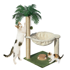 Fantasreen cat tree hammock close-up shows a cozy resting space for cats.