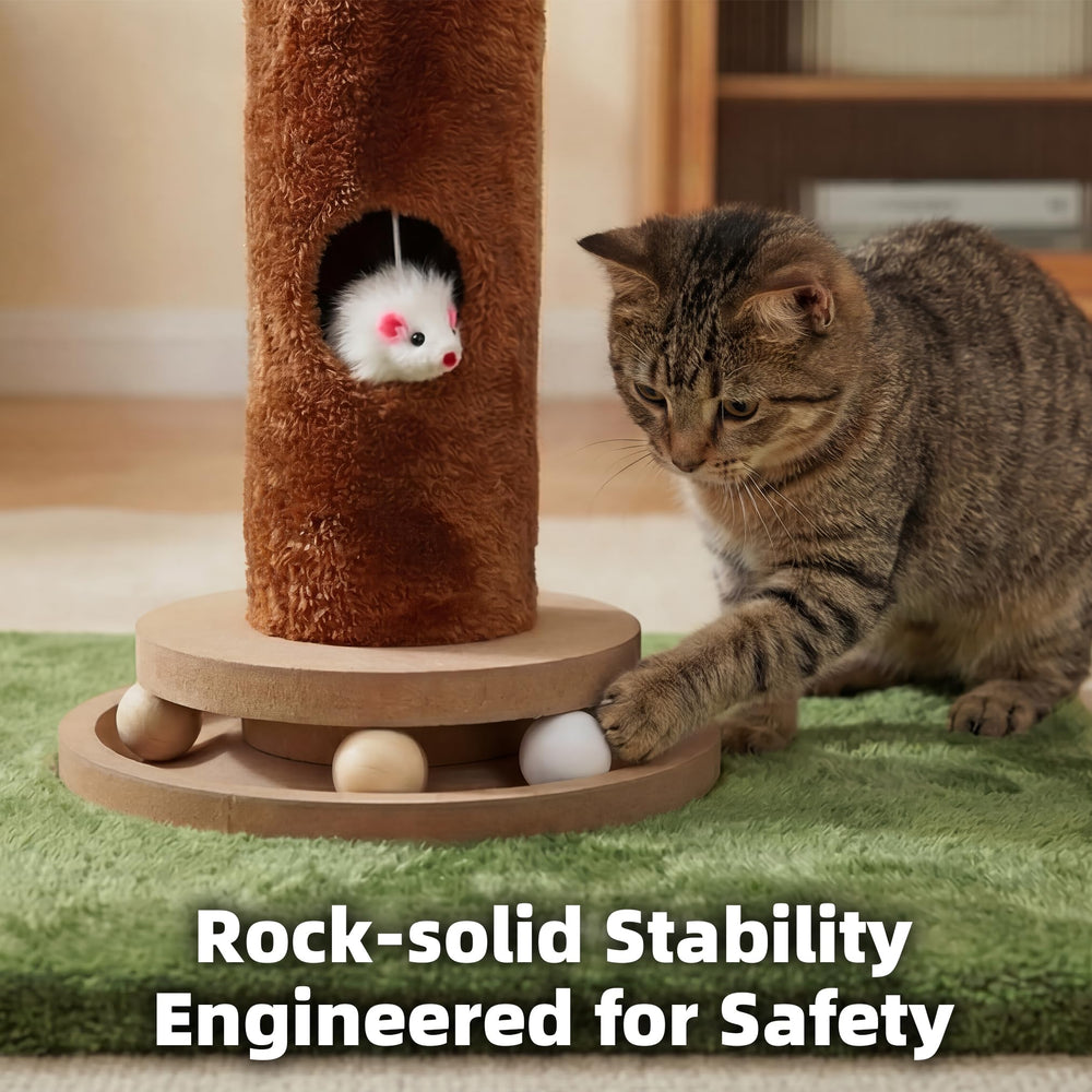 Fantasreen plush-covered surface provides a soft paw-friendly resting area.