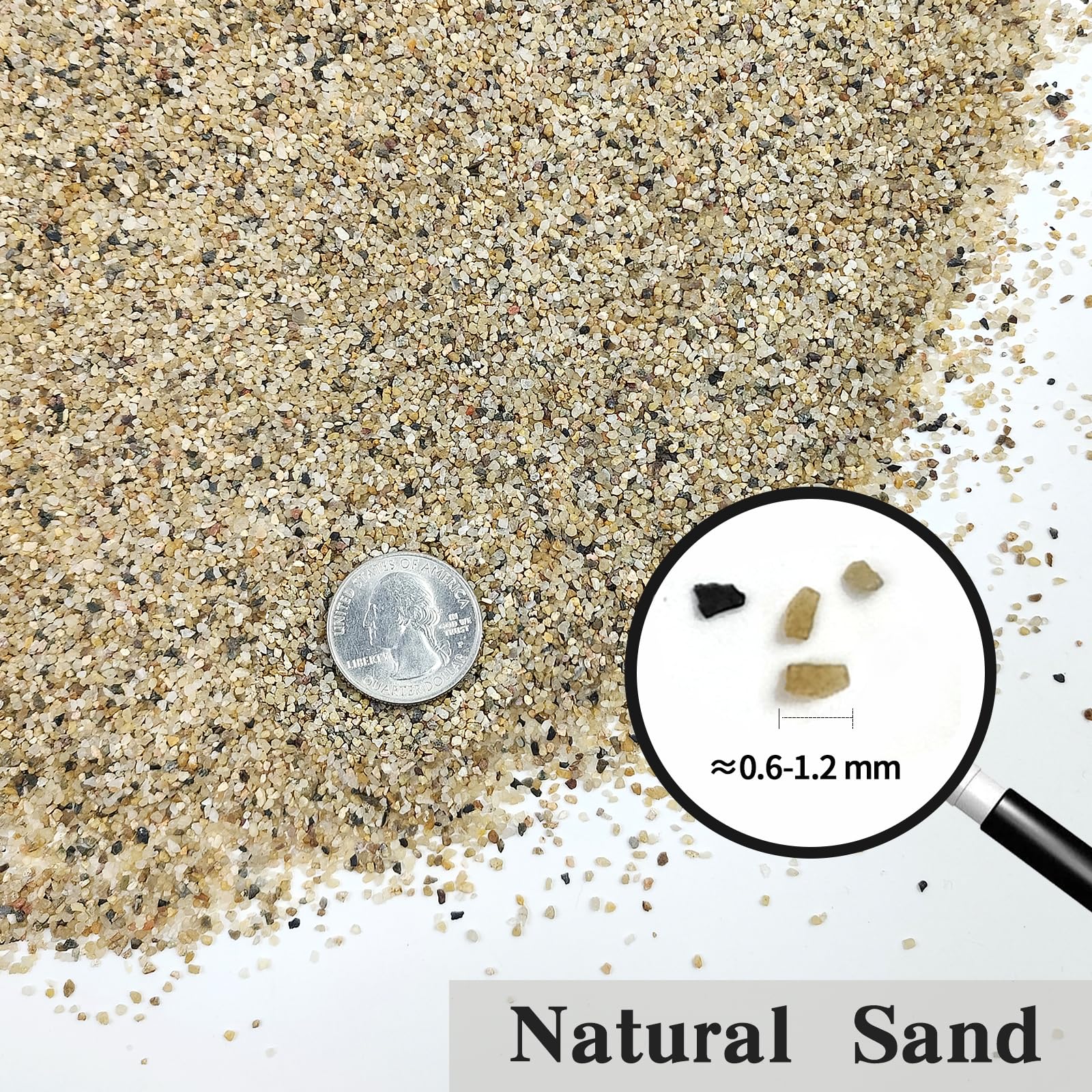 Bright tank substrate using FANTIAN 0.6-1.2mm sand
