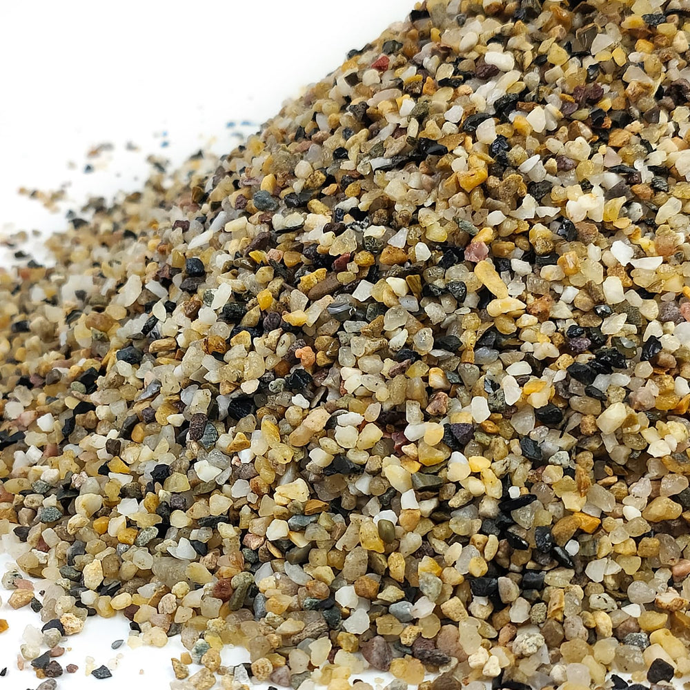 FANTIAN 5 lbs fish tank sand, fine 1/16 inch granules, ideal for tidy aquarium substrate.