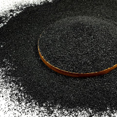 FANTIAN black aquarium sand in a clear tank enhances a sleek, natural look.
