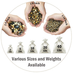 FANTIAN decorative pea gravel to accent terrariums and planters with subtle color and texture.