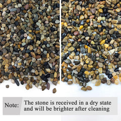 FANTIAN river rocks for landscaping add decorative texture to beds and walkways.