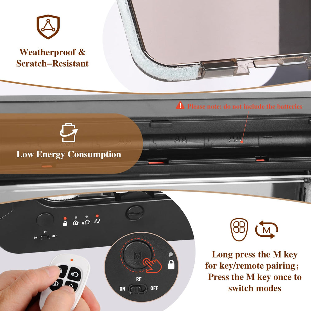Fantspati remote control enables convenient mode switching from inside.